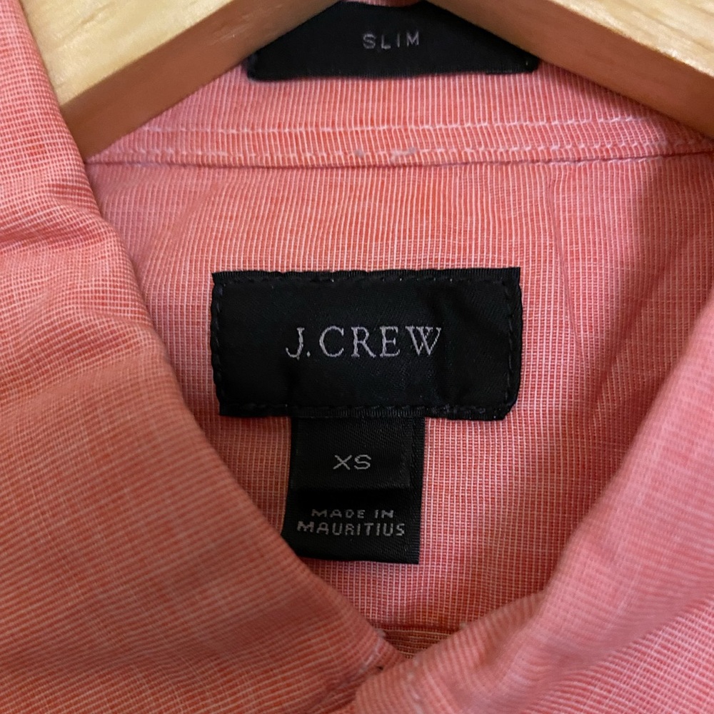 J. Crew Men’s Salmon Slim Fit Button Down